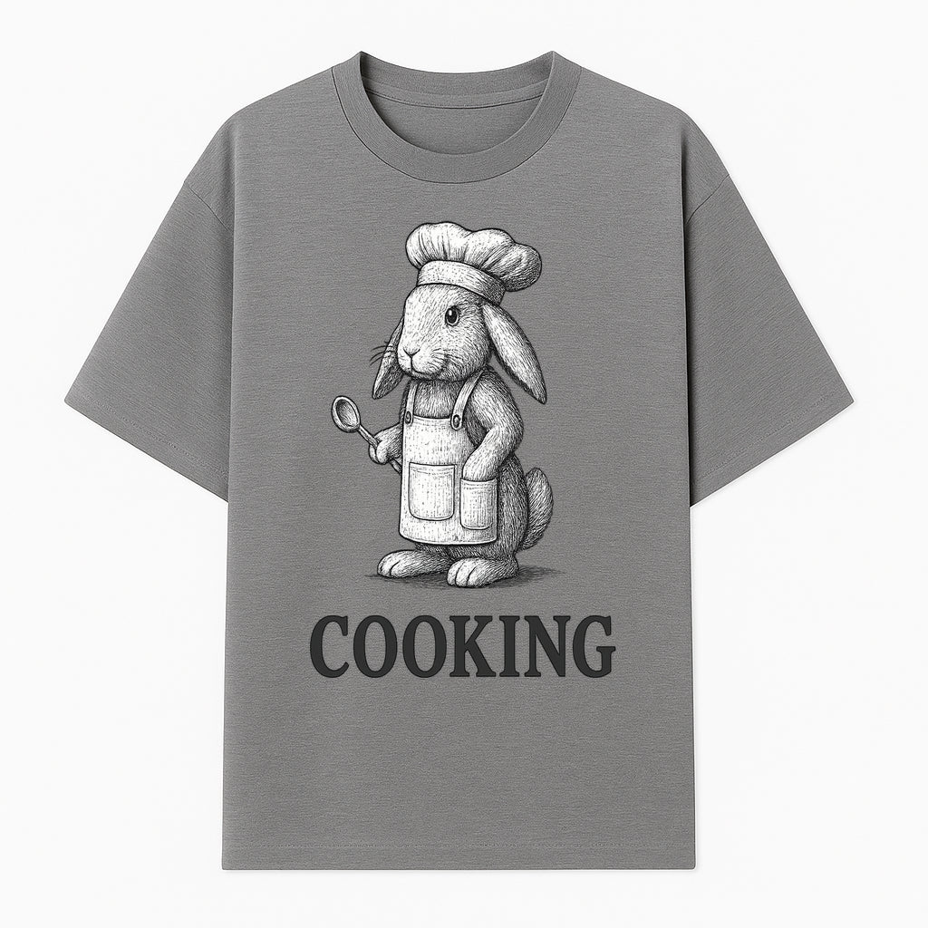 Chef Bunny Cooking Apron Design | Cute Rabbit Kitchen Decor | Baking Gift for Animal Lovers | Family Cooking Apron - T-shirt 1758181708086.jpg