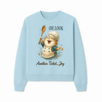 Chef Cat Illustration Wall Art - Oh Look, Another Ticket... Joy - Cute Animal Decor for Kitchen or Children's Room - Sweatshirt 1758181708232.jpg