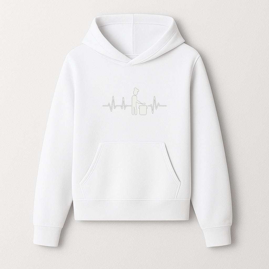 Chef Cooking Heartbeat Neon Sign | Kitchen D cor | Restaurant Wall Art | Foodie Gift | Cooking Passion Light - Hoodie 1758181708316.jpg