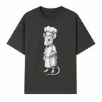 Chef Mouse Cartoon Illustration Art Print - Whimsical Kitchen Decor for Animal Lovers and Culinary Enthusiasts - T-shirt 1758181708406.jpg