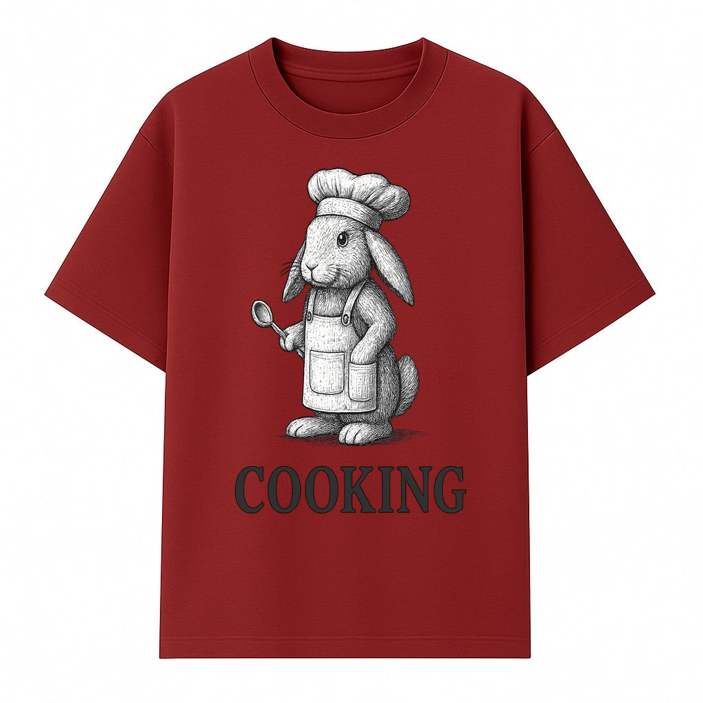 Chef Bunny Cooking Apron Design | Cute Rabbit Kitchen Decor | Baking Gift for Animal Lovers | Family Cooking Apron - T-shirt 1758181708621.jpg