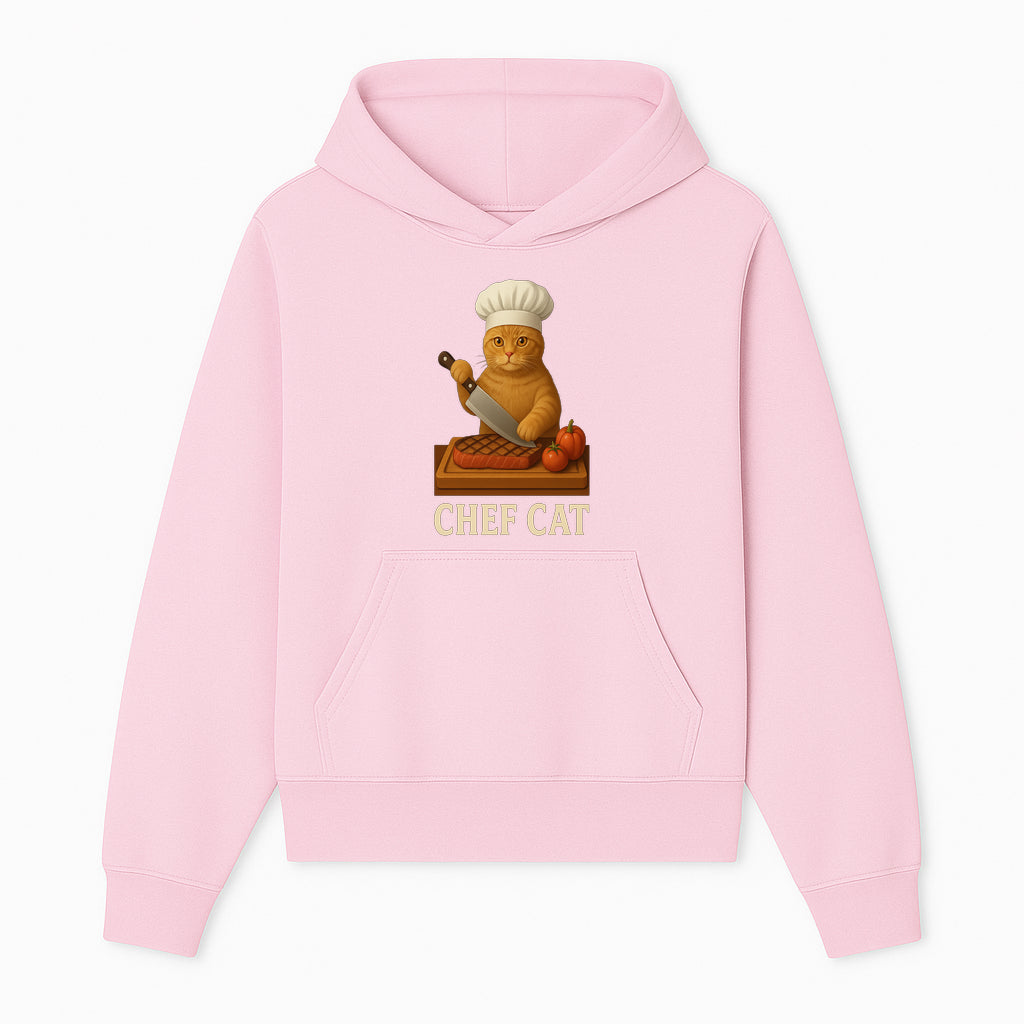 Chef Cat Cooking Illustration with Knife, Cute Cat Chef Design for Kitchen Decor, Pet Lovers Gift, Culinary Art Prints - Hoodie 1758181708762.jpg