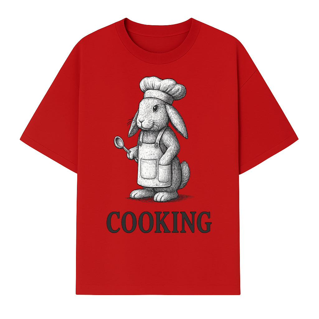 Chef Bunny Cooking Apron Design | Cute Rabbit Kitchen Decor | Baking Gift for Animal Lovers | Family Cooking Apron - T-shirt 1758181708915.jpg