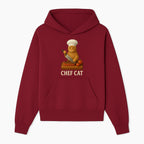 Chef Cat Cooking Illustration with Knife, Cute Cat Chef Design for Kitchen Decor, Pet Lovers Gift, Culinary Art Prints - Hoodie 1758181708992.jpg