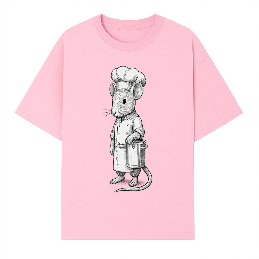 Chef Mouse Cartoon Illustration Art Print - Whimsical Kitchen Decor for Animal Lovers and Culinary Enthusiasts - T-shirt 1758181708999.jpg
