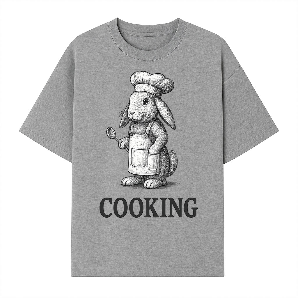 Chef Bunny Cooking Apron Design | Cute Rabbit Kitchen Decor | Baking Gift for Animal Lovers | Family Cooking Apron - T-shirt 1758181709076.jpg
