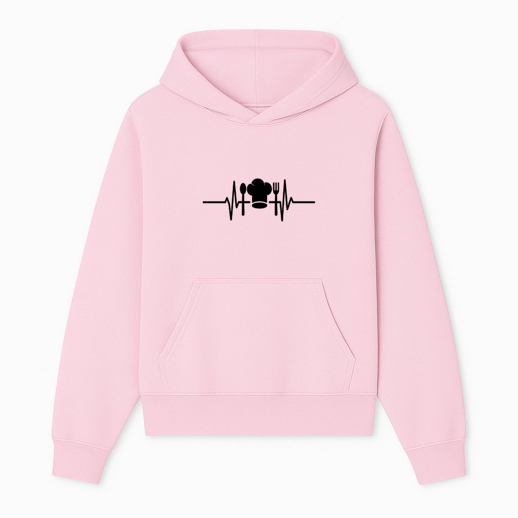 Chef Heartbeat Kitchen Decor | Spoon Fork Cooking Graphic Tee | Culinary Passion Gift for Chefs, Foodies, and Cooks - Hoodie 1758181709174.jpg