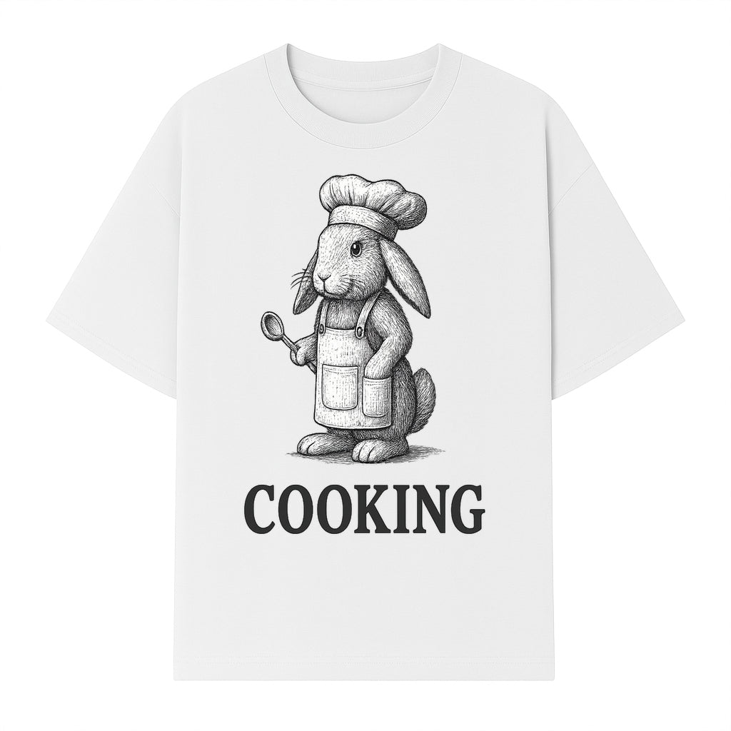 Chef Bunny Cooking Apron Design | Cute Rabbit Kitchen Decor | Baking Gift for Animal Lovers | Family Cooking Apron - T-shirt 1758181709218.jpg