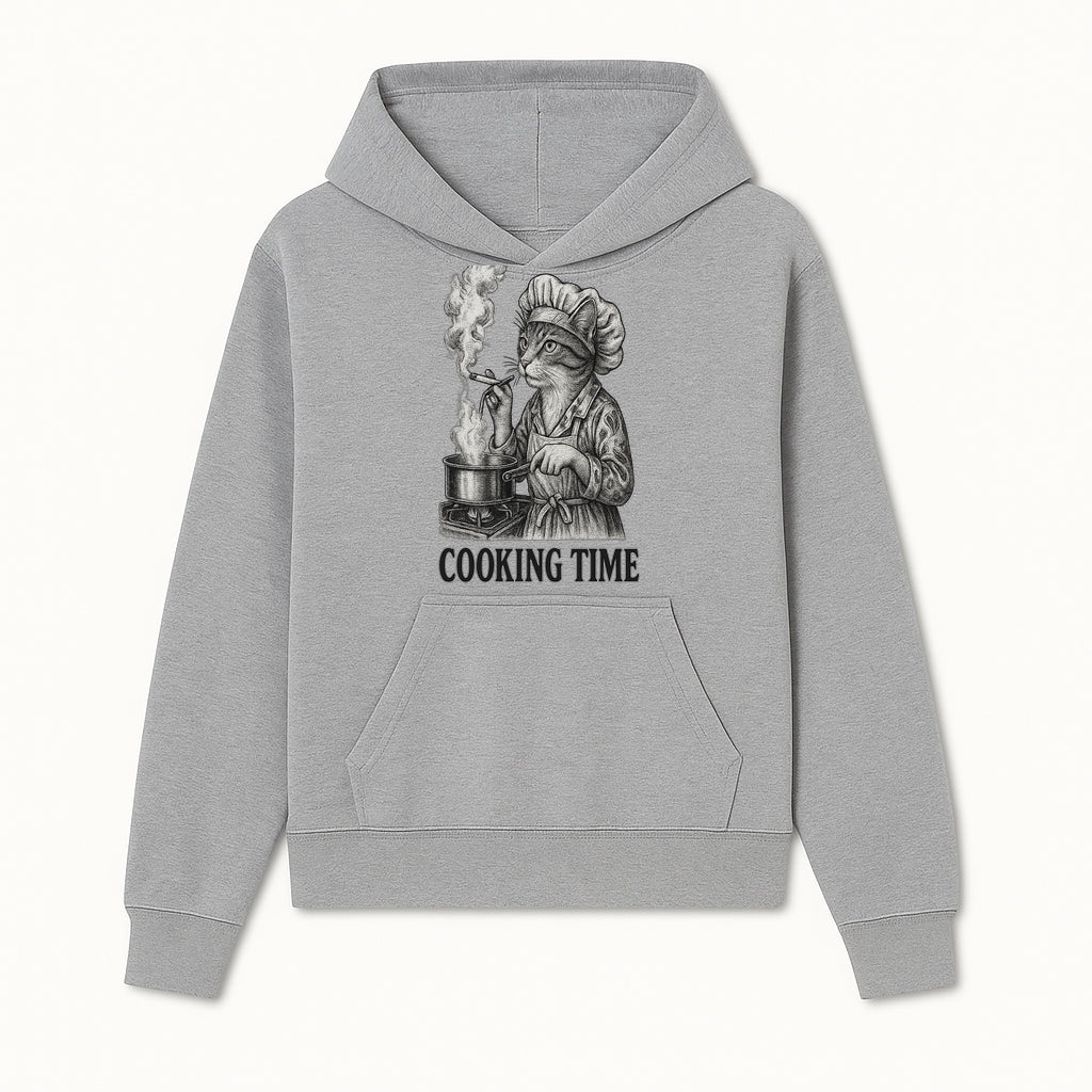 Cat Chef Cooking Time T-Shirt - Funny Cat Lover Gift, Culinary Humor, Kitchen Apparel for Animal Lovers, Unique Cooking Design - Hoodie 1758181709529.jpg