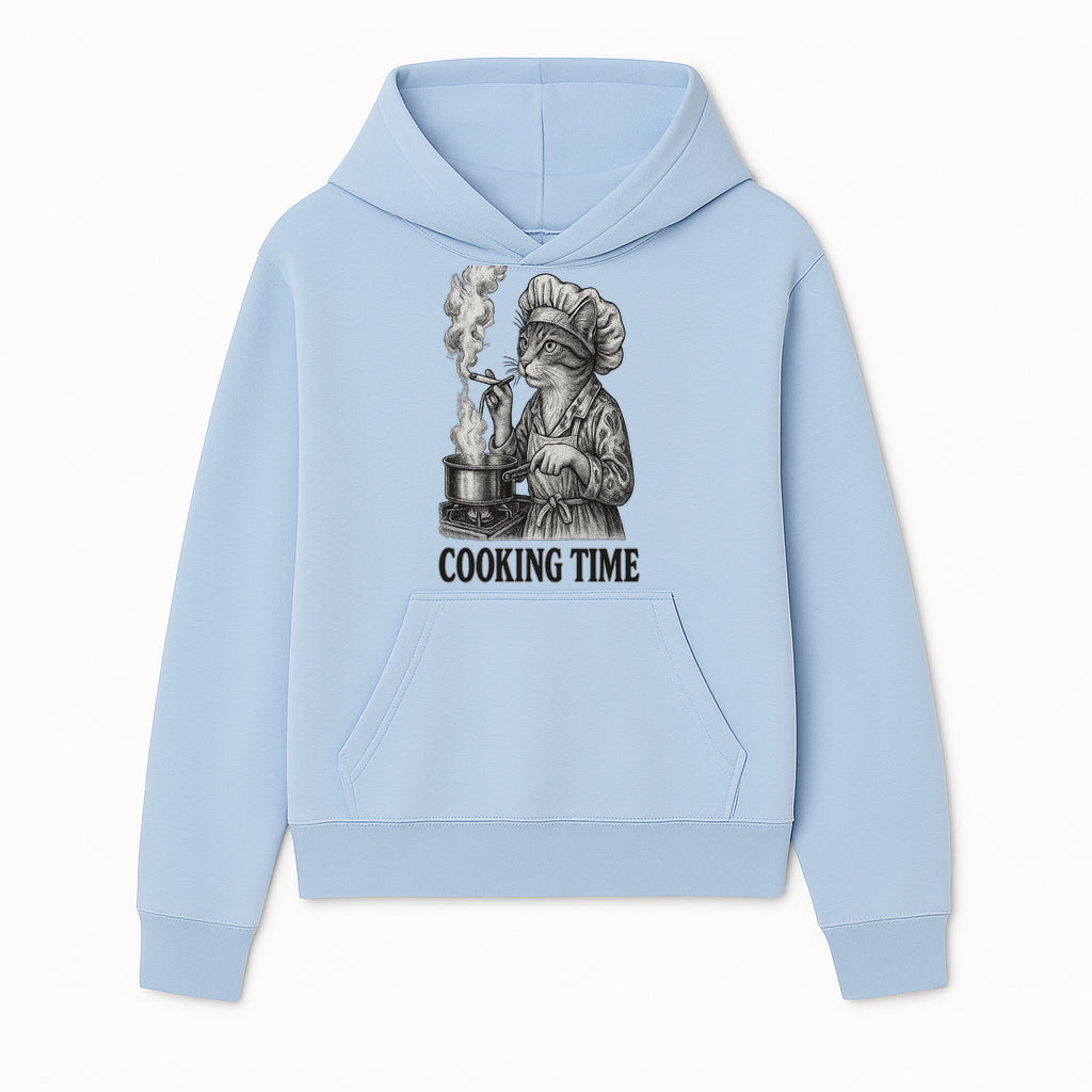Cat Chef Cooking Time T-Shirt - Funny Cat Lover Gift, Culinary Humor, Kitchen Apparel for Animal Lovers, Unique Cooking Design - Hoodie 1758181709680.jpg