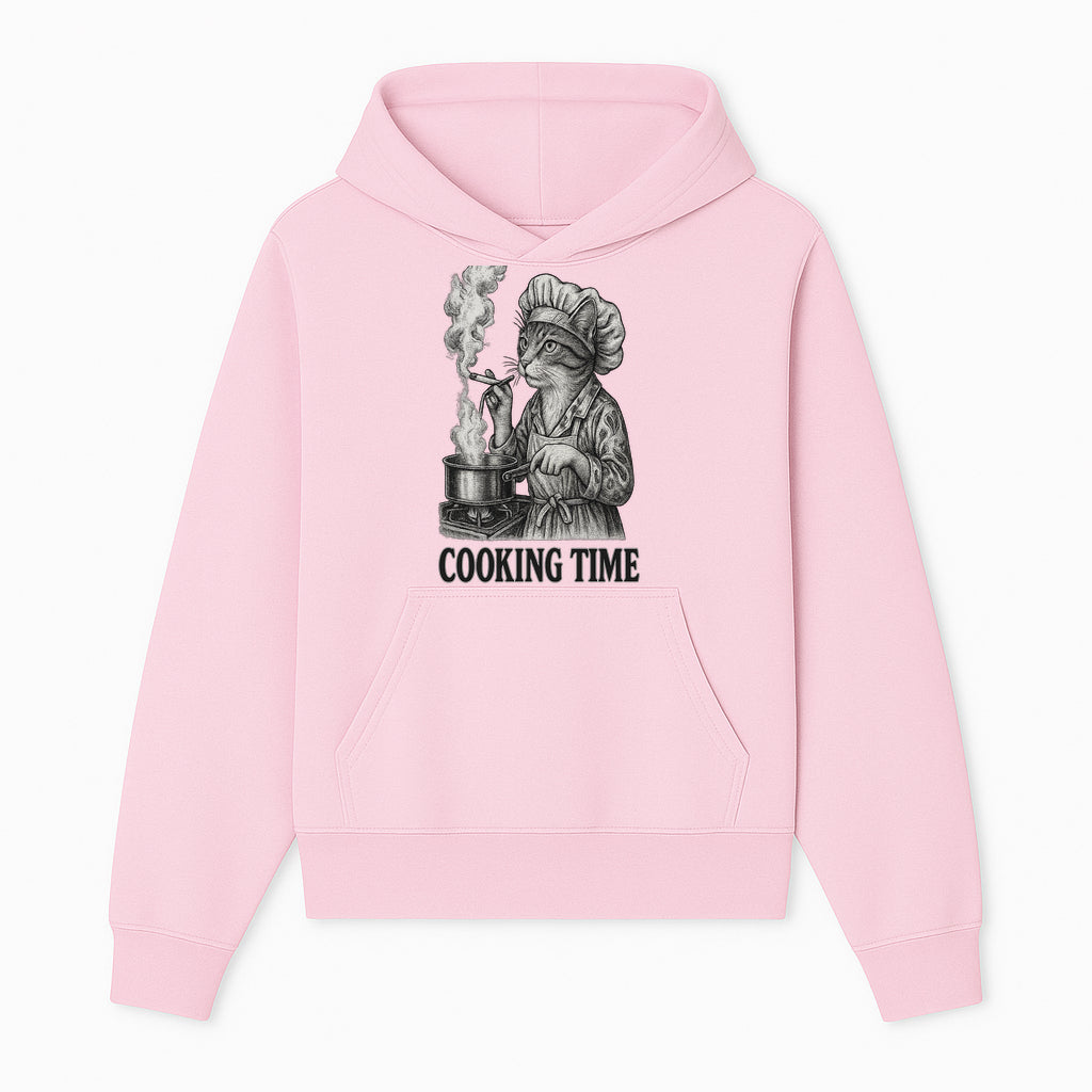 Cat Chef Cooking Time T-Shirt - Funny Cat Lover Gift, Culinary Humor, Kitchen Apparel for Animal Lovers, Unique Cooking Design - Hoodie 1758181709804.jpg