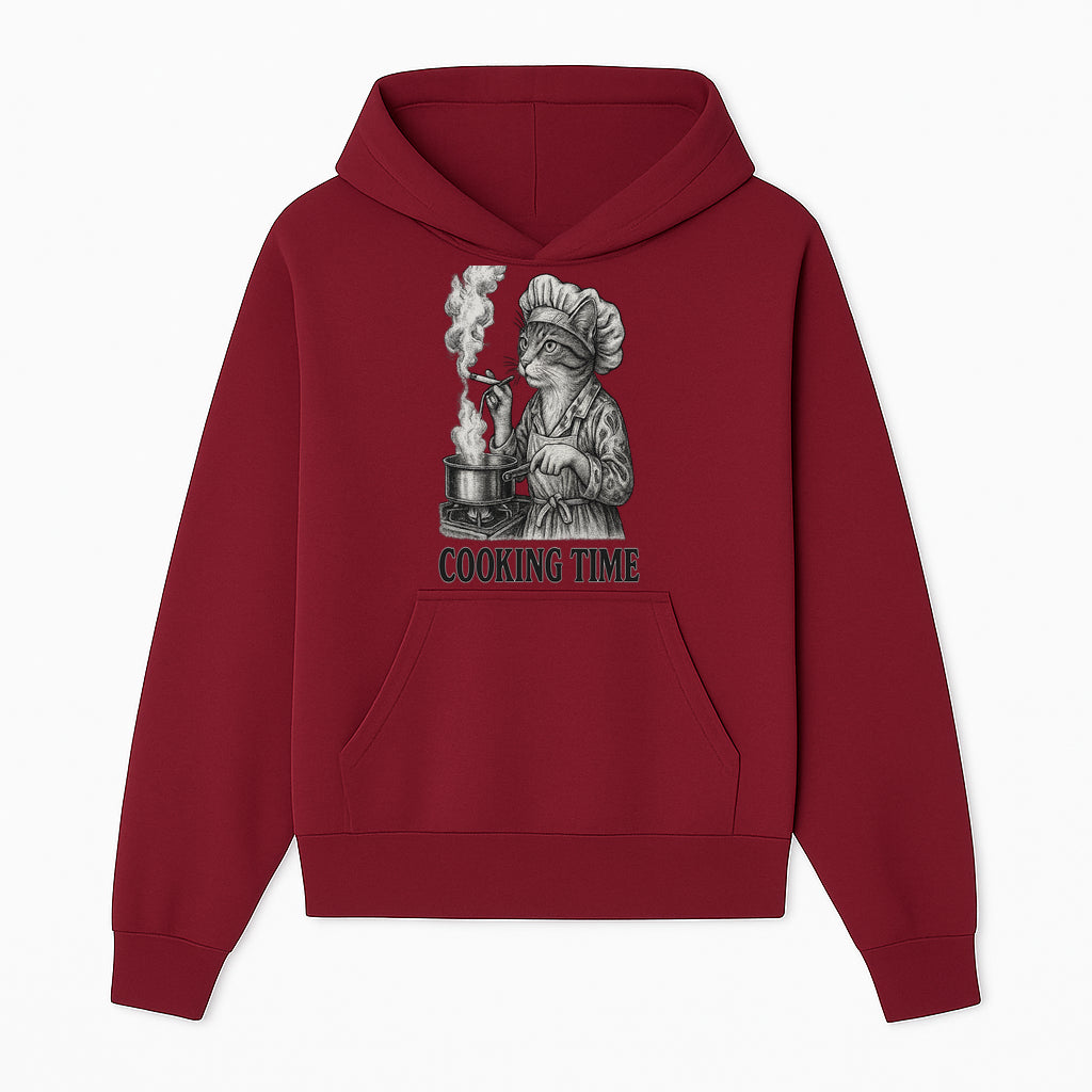 Cat Chef Cooking Time T-Shirt - Funny Cat Lover Gift, Culinary Humor, Kitchen Apparel for Animal Lovers, Unique Cooking Design - Hoodie 1758181710016.jpg