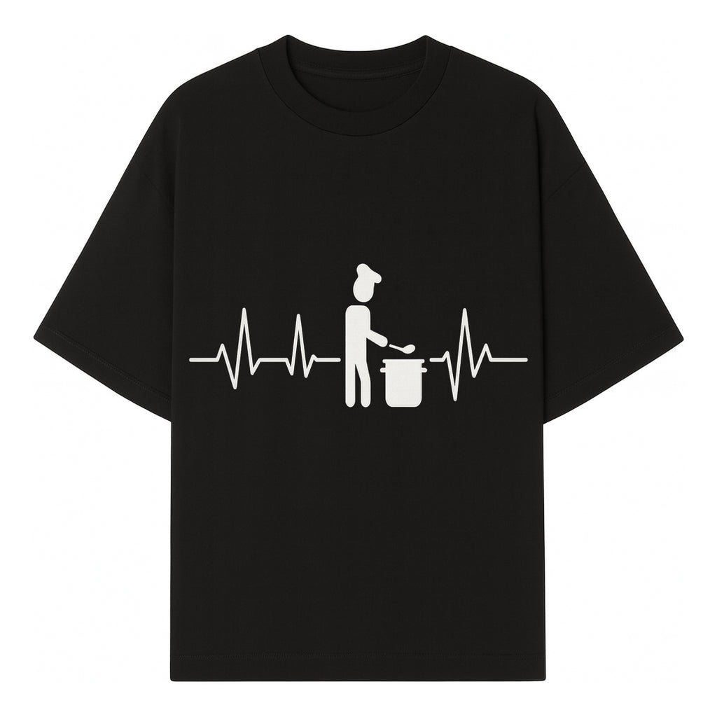 Chef Cooking Heartbeat Neon Sign | Kitchen D cor | Restaurant Wall Art | Foodie Gift | Cooking Passion Light - T-shirt 1758181710031.jpg