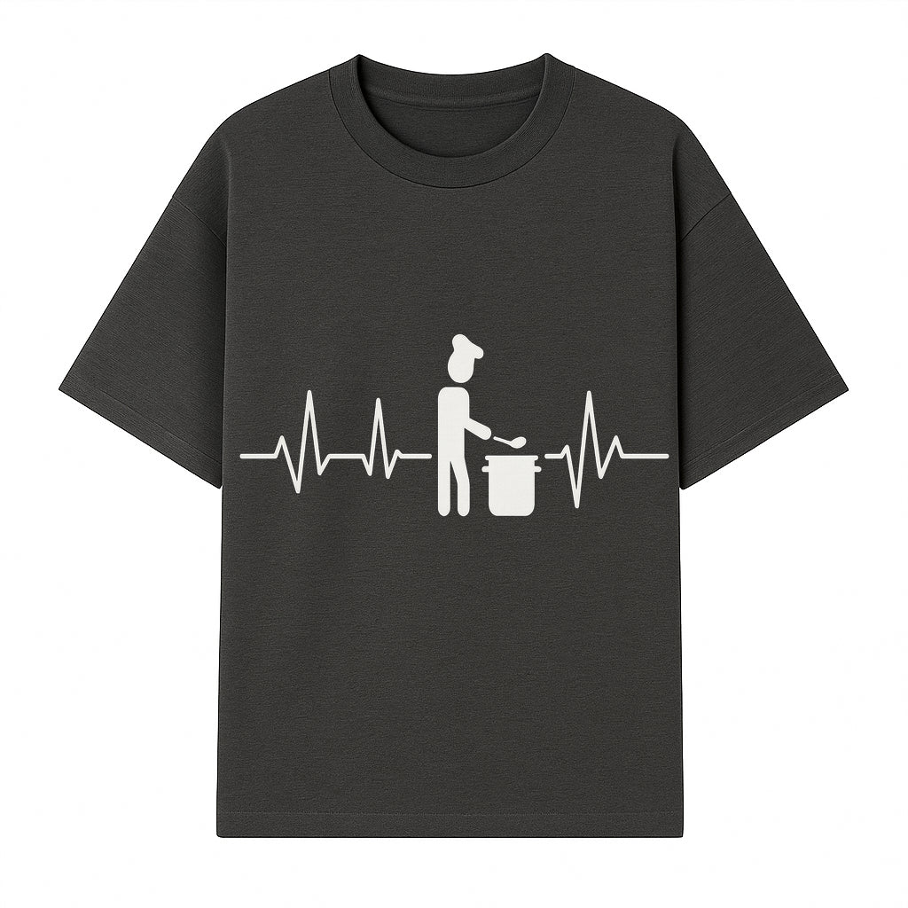 Chef Cooking Heartbeat Neon Sign | Kitchen D cor | Restaurant Wall Art | Foodie Gift | Cooking Passion Light - T-shirt 1758181710169.jpg