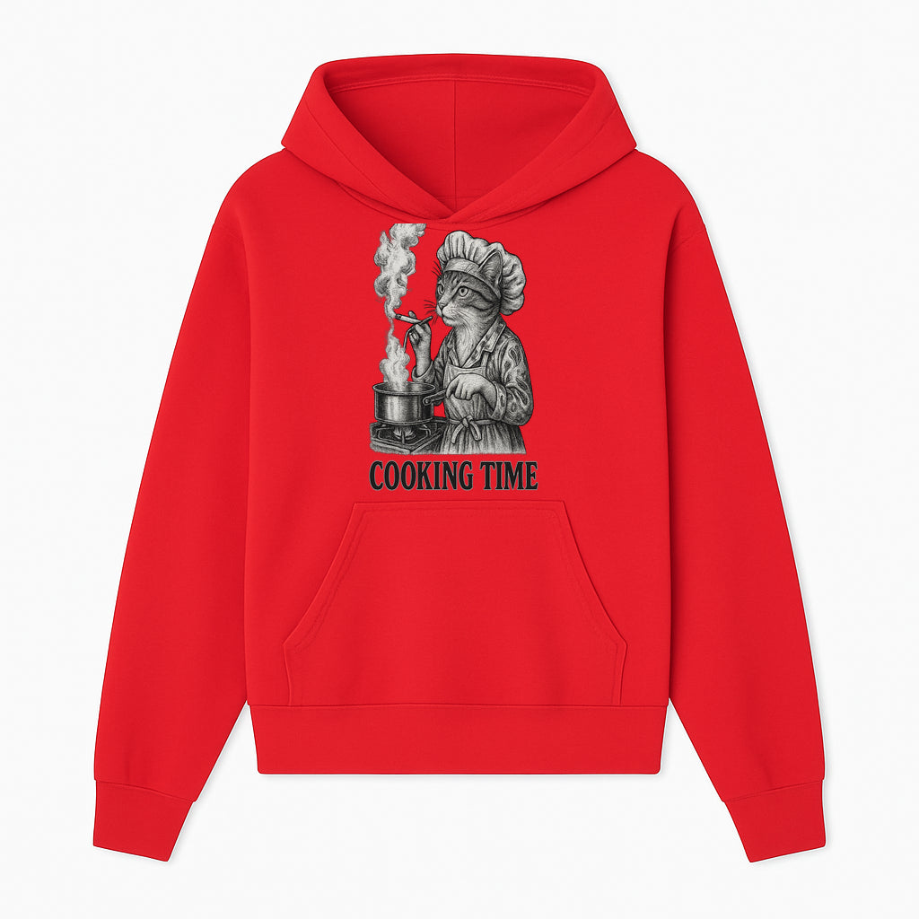 Cat Chef Cooking Time T-Shirt - Funny Cat Lover Gift, Culinary Humor, Kitchen Apparel for Animal Lovers, Unique Cooking Design - Hoodie 1758181710310.jpg