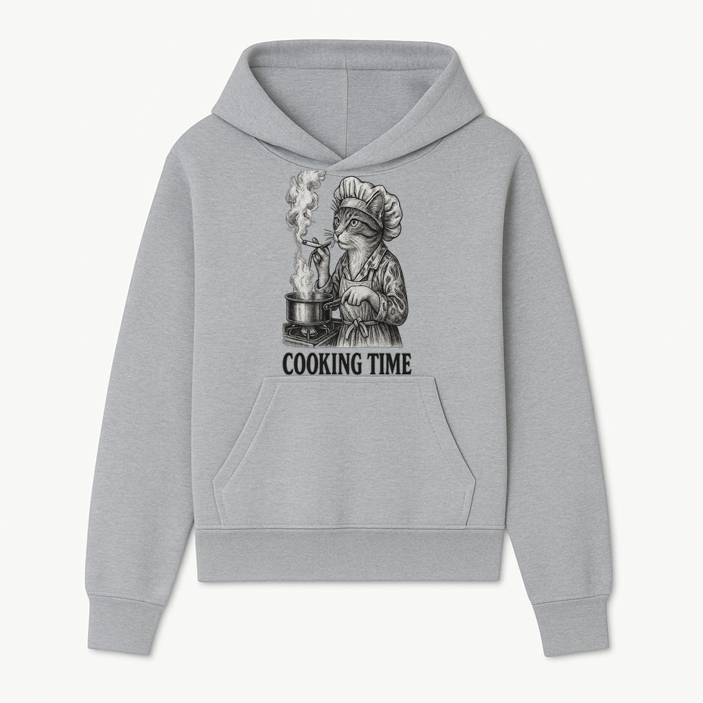 Cat Chef Cooking Time T-Shirt - Funny Cat Lover Gift, Culinary Humor, Kitchen Apparel for Animal Lovers, Unique Cooking Design - Hoodie 1758181710460.jpg