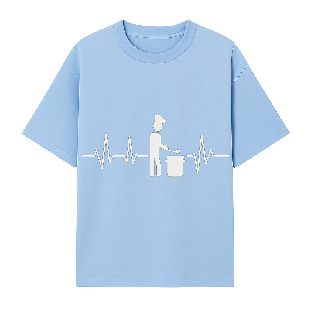 Chef Cooking Heartbeat Neon Sign | Kitchen D cor | Restaurant Wall Art | Foodie Gift | Cooking Passion Light - T-shirt 1758181710585.jpg