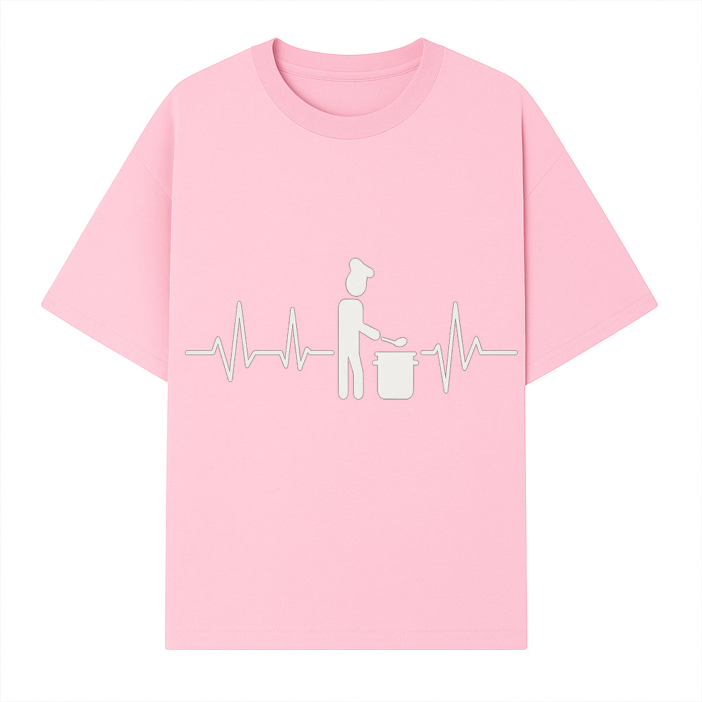 Chef Cooking Heartbeat Neon Sign | Kitchen D cor | Restaurant Wall Art | Foodie Gift | Cooking Passion Light - T-shirt 1758181710725.jpg