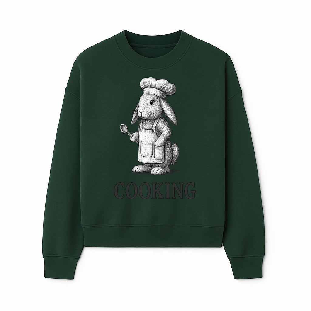 Chef Bunny Cooking Apron Design | Cute Rabbit Kitchen Decor | Baking Gift for Animal Lovers | Family Cooking Apron - Sweatshirt 1758181711059.jpg