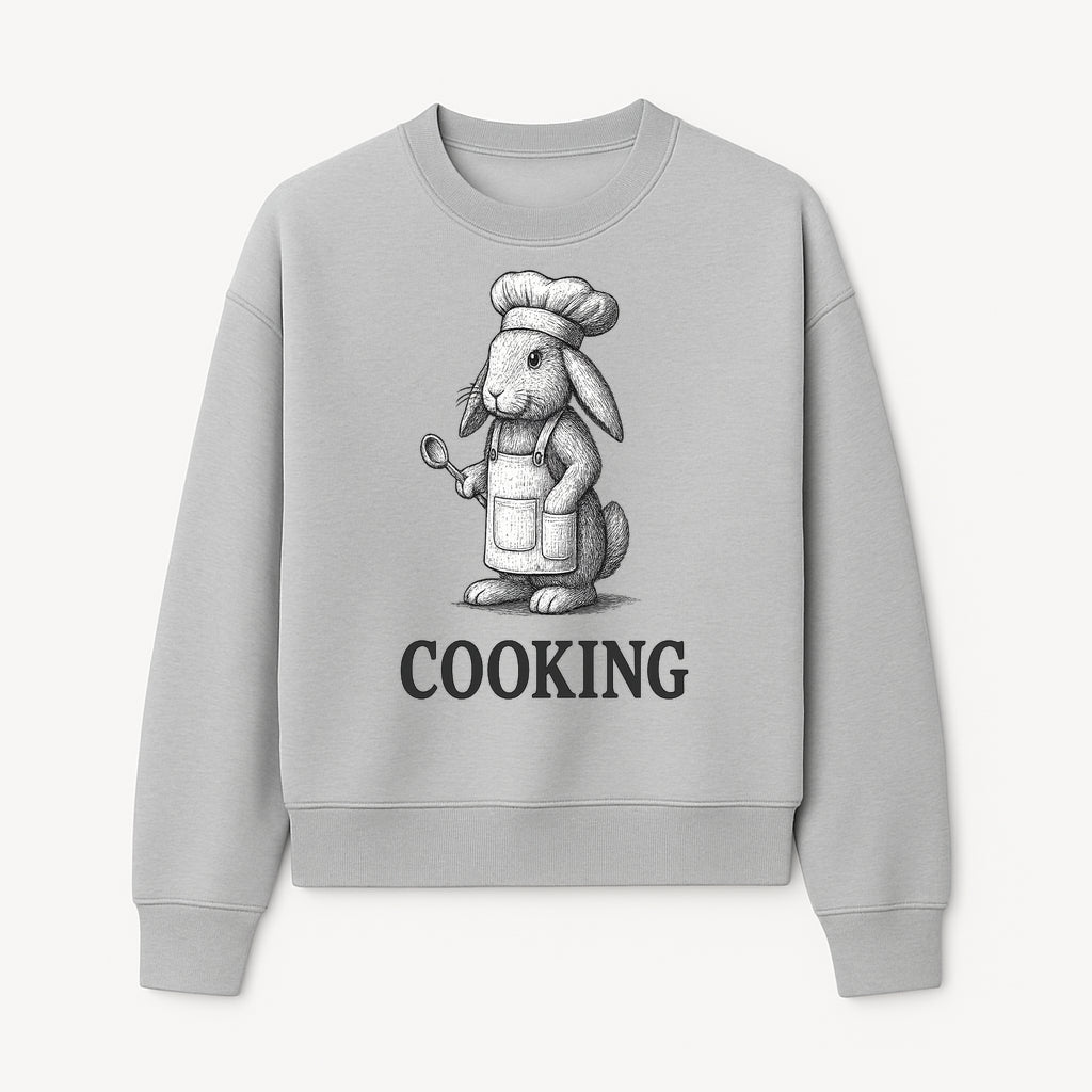 Chef Bunny Cooking Apron Design | Cute Rabbit Kitchen Decor | Baking Gift for Animal Lovers | Family Cooking Apron - Sweatshirt 1758181711210.jpg