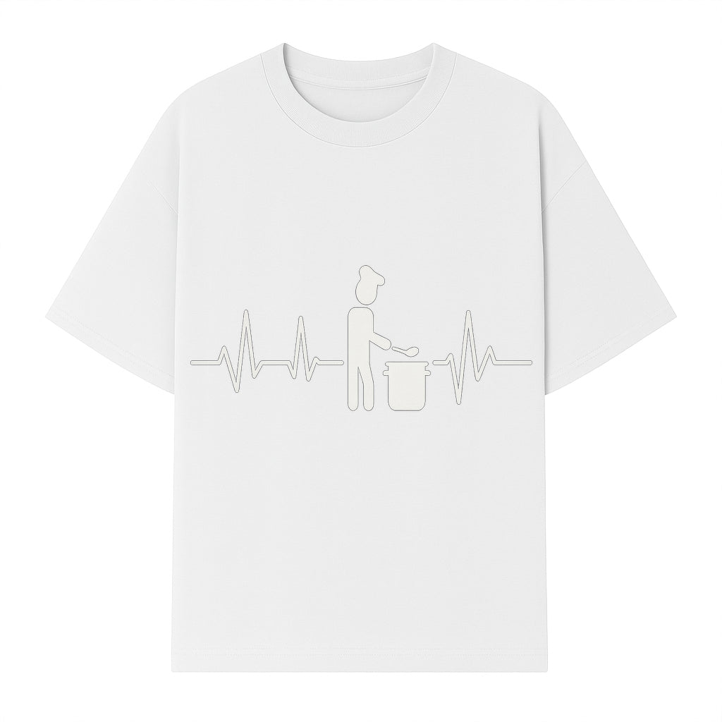 Chef Cooking Heartbeat Neon Sign | Kitchen D cor | Restaurant Wall Art | Foodie Gift | Cooking Passion Light - T-shirt 1758181711363.jpg