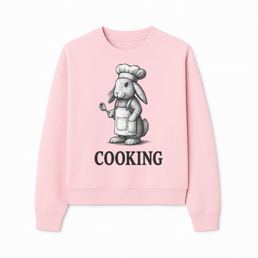 Chef Bunny Cooking Apron Design | Cute Rabbit Kitchen Decor | Baking Gift for Animal Lovers | Family Cooking Apron - Sweatshirt 1758181711537.jpg