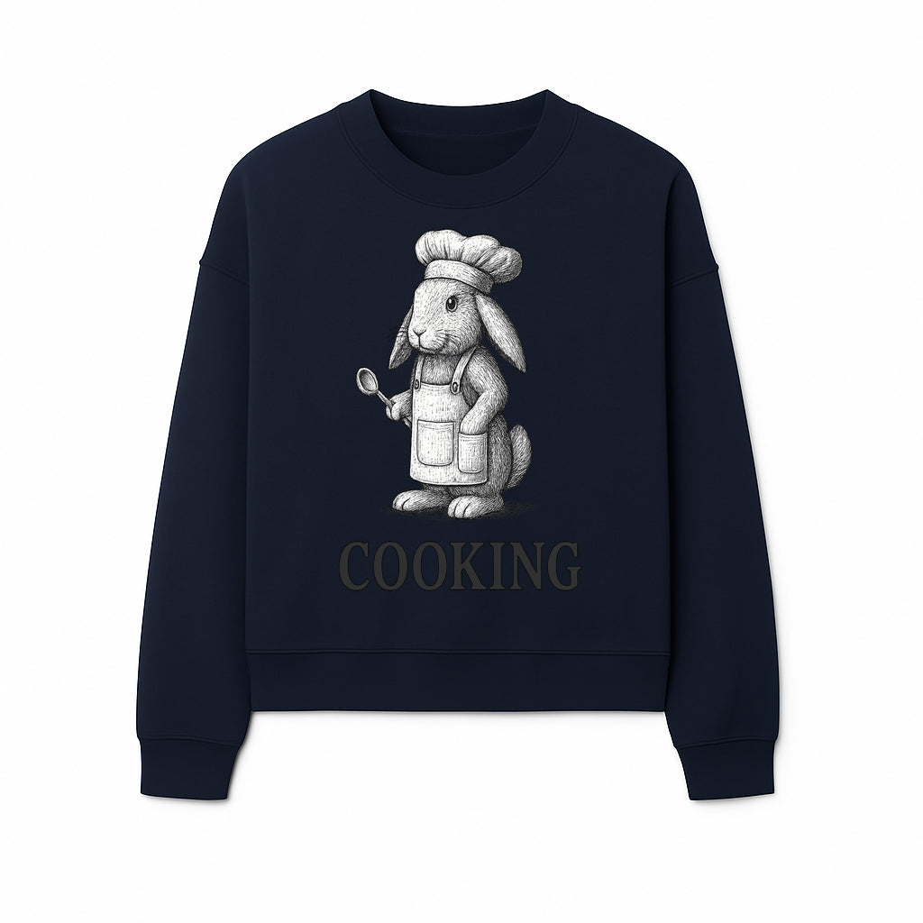 Chef Bunny Cooking Apron Design | Cute Rabbit Kitchen Decor | Baking Gift for Animal Lovers | Family Cooking Apron - Sweatshirt 1758181711828.jpg