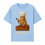 Chef Cat Cooking Illustration with Knife, Cute Cat Chef Design for Kitchen Decor, Pet Lovers Gift, Culinary Art Prints - T-shirt 1758181711923.jpg