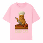 Chef Cat Cooking Illustration with Knife, Cute Cat Chef Design for Kitchen Decor, Pet Lovers Gift, Culinary Art Prints - T-shirt 1758181712055.jpg