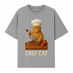 Chef Cat Cooking Illustration with Knife, Cute Cat Chef Design for Kitchen Decor, Pet Lovers Gift, Culinary Art Prints - T-shirt 1758181712630.jpg