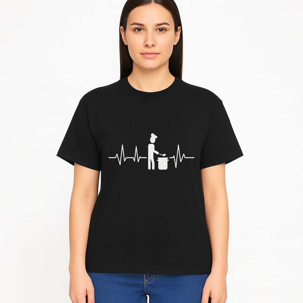Chef Cooking Heartbeat Neon Sign | Kitchen D cor | Restaurant Wall Art | Foodie Gift | Cooking Passion Light - T-shirt 1758181712634.jpg