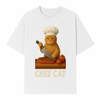 Chef Cat Cooking Illustration with Knife, Cute Cat Chef Design for Kitchen Decor, Pet Lovers Gift, Culinary Art Prints - T-shirt 1758181712763.jpg
