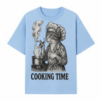 Cat Chef Cooking Time T-Shirt - Funny Cat Lover Gift, Culinary Humor, Kitchen Apparel for Animal Lovers, Unique Cooking Design - T-shirt 1758181712776.jpg