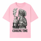 Cat Chef Cooking Time T-Shirt - Funny Cat Lover Gift, Culinary Humor, Kitchen Apparel for Animal Lovers, Unique Cooking Design - T-shirt 1758181712897.jpg