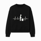 Chef Cooking Heartbeat Neon Sign | Kitchen D cor | Restaurant Wall Art | Foodie Gift | Cooking Passion Light - Sweatshirt 1758181712997.jpg