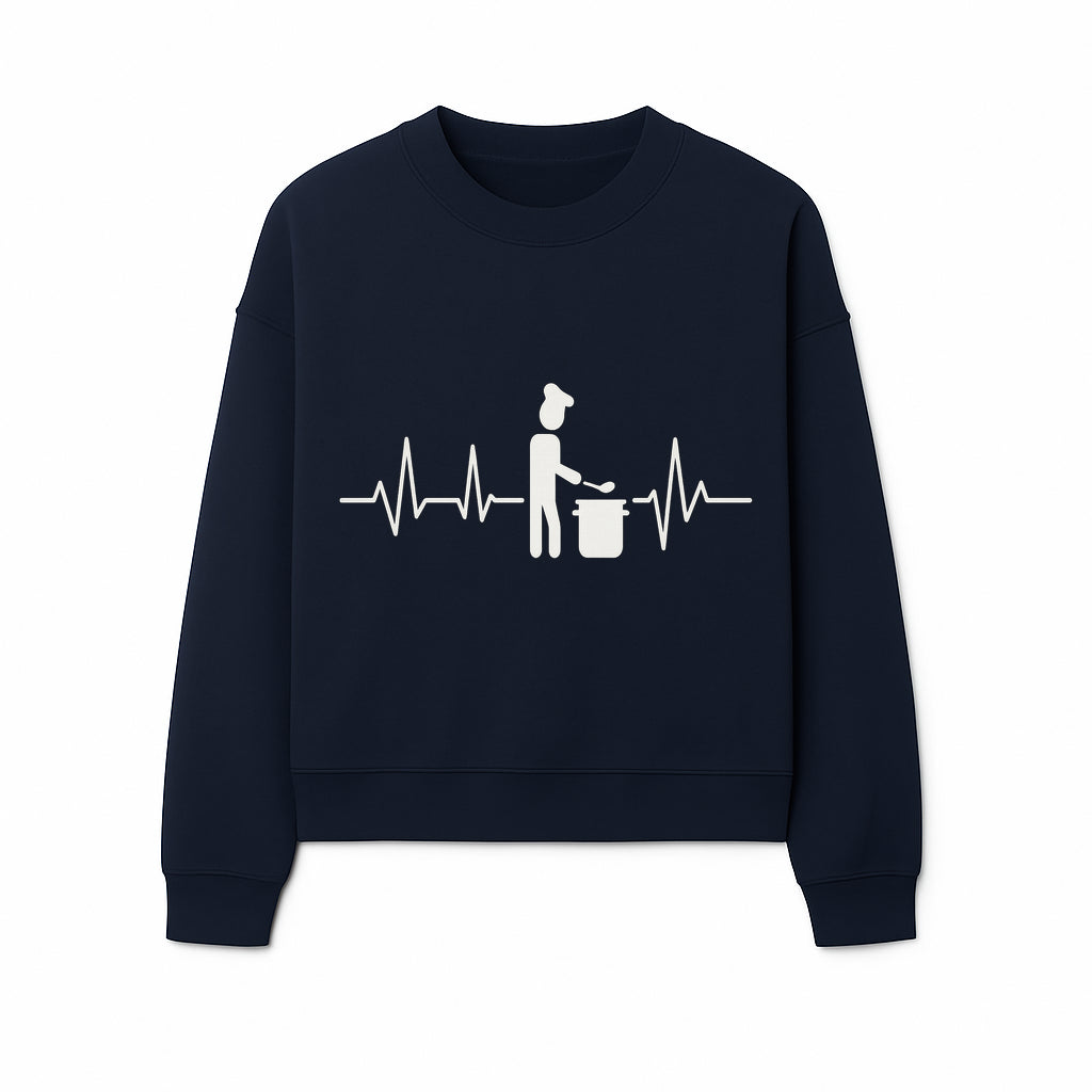 Chef Cooking Heartbeat Neon Sign | Kitchen D cor | Restaurant Wall Art | Foodie Gift | Cooking Passion Light - Sweatshirt 1758181714008.jpg