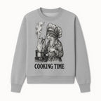 Cat Chef Cooking Time T-Shirt - Funny Cat Lover Gift, Culinary Humor, Kitchen Apparel for Animal Lovers, Unique Cooking Design - Sweatshirt 1758181715033.jpg