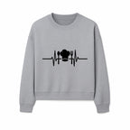 Chef Heartbeat Kitchen Decor | Spoon Fork Cooking Graphic Tee | Culinary Passion Gift for Chefs, Foodies, and Cooks - Sweatshirt 1758181716071.jpg