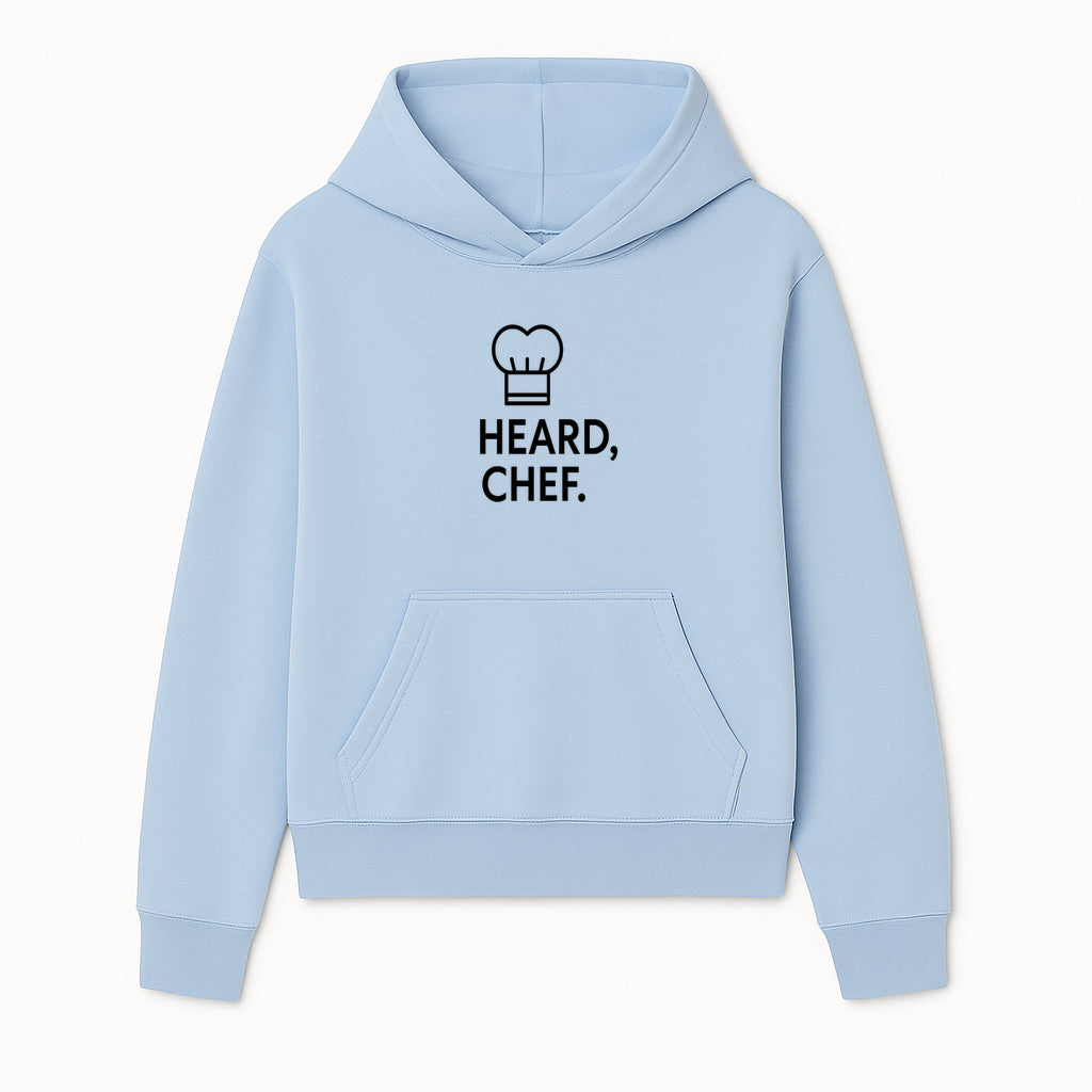 Chef Hat Wall Art Print - Heard, Chef Kitchen Decor, Culinary Quote, Chef Gift, Modern Kitchen Art, Foodie Decor, Home Cooking Style - Hoodie 1758181716352.jpg