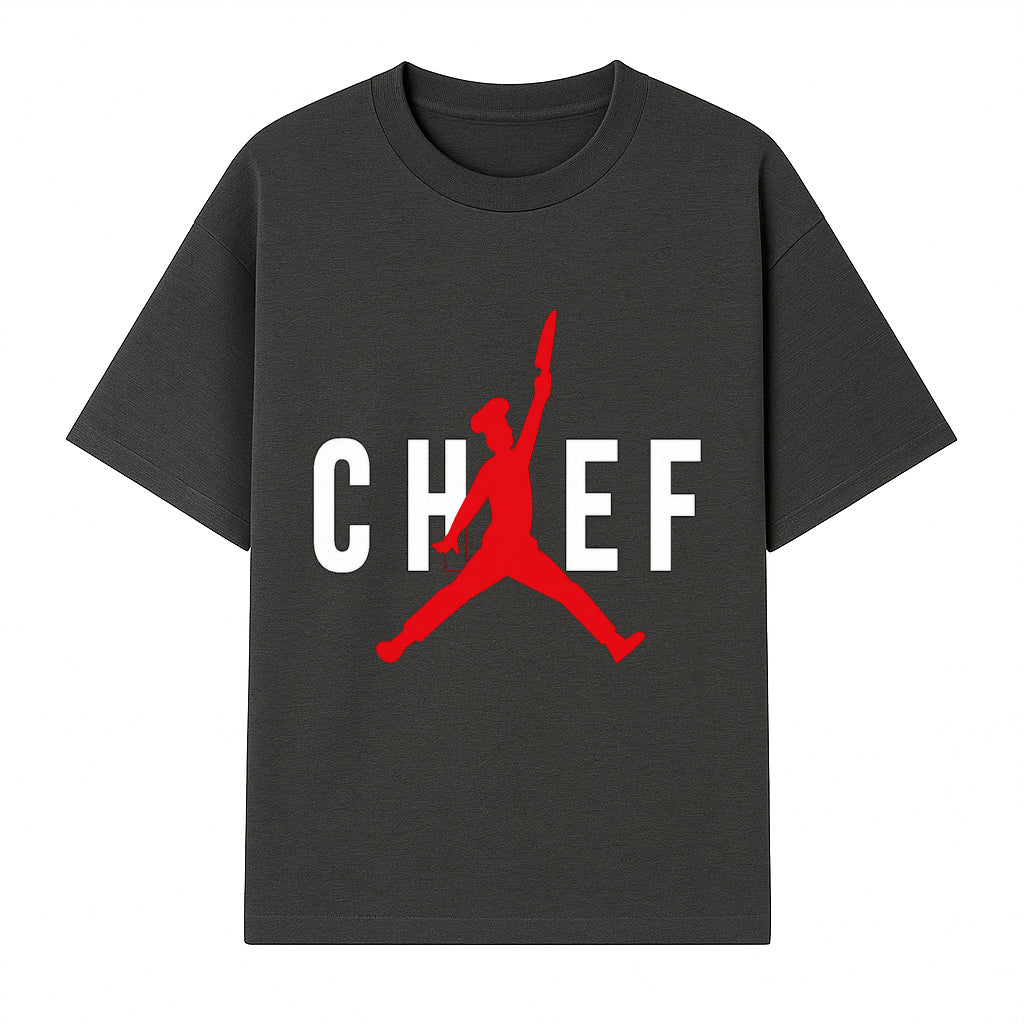 Chef Inspired Graphic Tee - Cool Chef Jumping Design - Funny Cooking Shirt for Culinary Lovers and Foodies - T-shirt 1758181716412.jpg