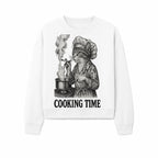 Cat Chef Cooking Time T-Shirt - Funny Cat Lover Gift, Culinary Humor, Kitchen Apparel for Animal Lovers, Unique Cooking Design - Sweatshirt 1758181716582.jpg