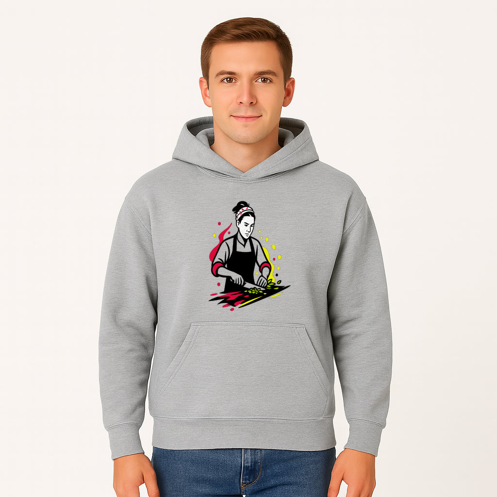 Chef Cutting Vegetables Graphic Tee | Cooking Apparel | Foodie Gift | Restaurant Uniform | Chef Artwork | Culinary T-Shirt - Hoodie 1758181716639.jpg