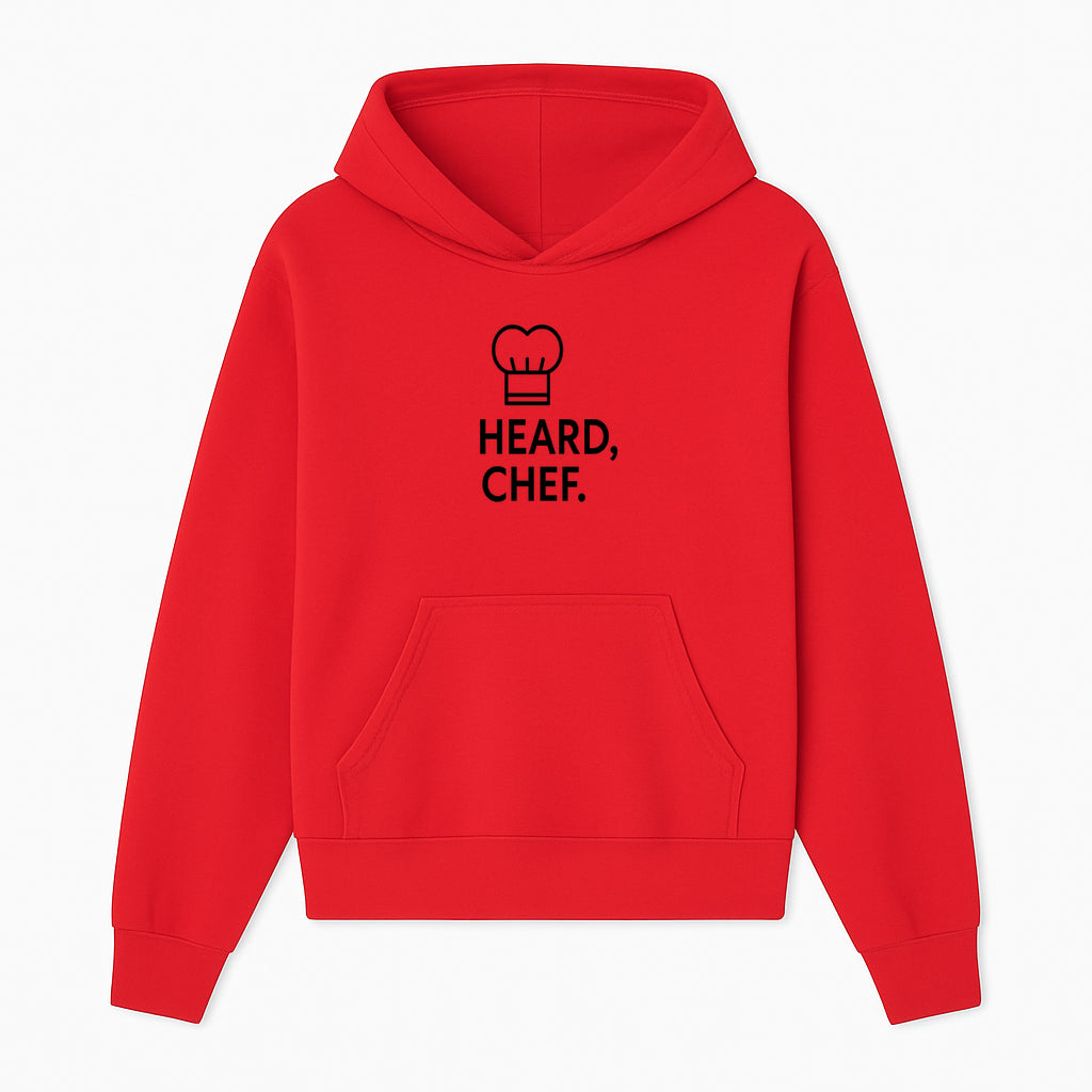 Chef Hat Wall Art Print - Heard, Chef Kitchen Decor, Culinary Quote, Chef Gift, Modern Kitchen Art, Foodie Decor, Home Cooking Style - Hoodie 1758181717000.jpg