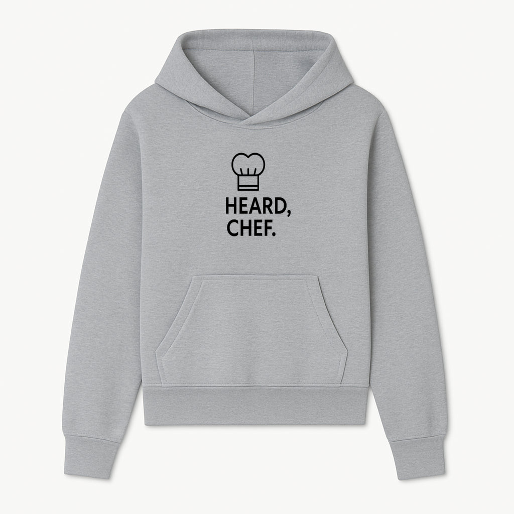 Chef Hat Wall Art Print - Heard, Chef Kitchen Decor, Culinary Quote, Chef Gift, Modern Kitchen Art, Foodie Decor, Home Cooking Style - Hoodie 1758181717181.jpg