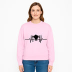 Chef Heartbeat Kitchen Decor | Spoon Fork Cooking Graphic Tee | Culinary Passion Gift for Chefs, Foodies, and Cooks - Sweatshirt 1758181717483.jpg
