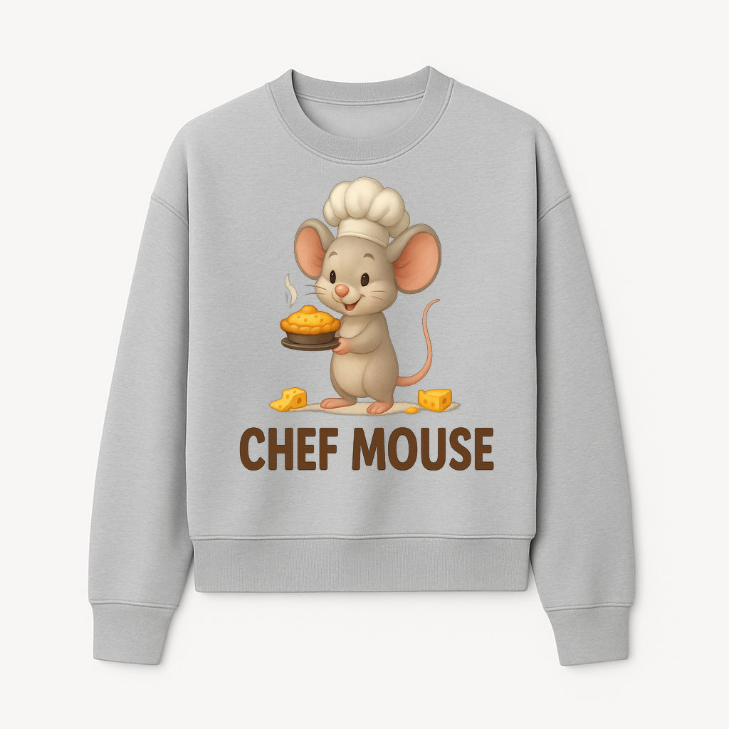 Chef Mouse Cartoon Wall Art Print - Cute Kitchen Decor for Kids, Nursery, or Culinary Enthusiasts, Adorable Chef Design - Sweatshirt 1758181717779.jpg