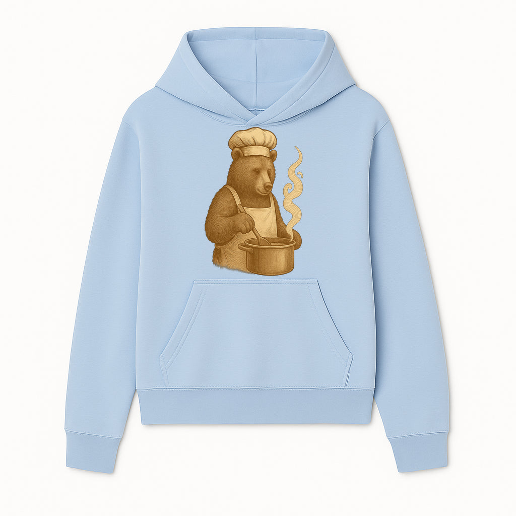 Chef Bear Cooking illustration - Vintage Art Print for Kitchen Decor or Animal Lover Gifts - Hoodie 1758181717804.jpg