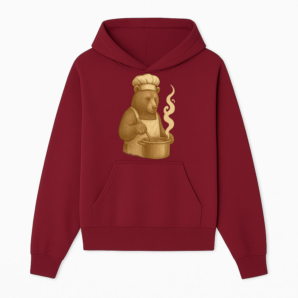 Chef Bear Cooking illustration - Vintage Art Print for Kitchen Decor or Animal Lover Gifts - Hoodie 1758181718096.jpg