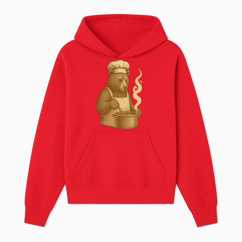 Chef Bear Cooking illustration - Vintage Art Print for Kitchen Decor or Animal Lover Gifts - Hoodie 1758181718352.jpg