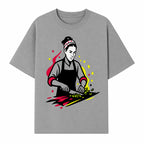Chef Cutting Vegetables Graphic Tee | Cooking Apparel | Foodie Gift | Restaurant Uniform | Chef Artwork | Culinary T-Shirt - T-shirt 1758181718401.jpg